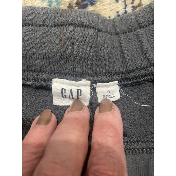 Gap Womens Small Drawstring Shorts Soft Cotton Fleece Blend Dark Gray - Picture 3 of 3